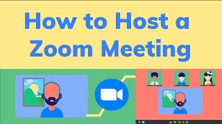 How to Host a Zoom Meeting [upl. by Hijoung]