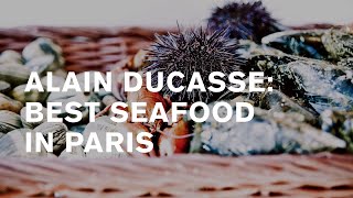 Alain Ducasse Rech — best seafood seafood restaurant and biggest eclair XL in Paris [upl. by Eudora762]