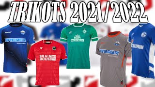 2LIGA Alle TRIKOTS der Clubs der 2Bundesliga  TOP 3 Trikots 20212022 [upl. by Louisette]