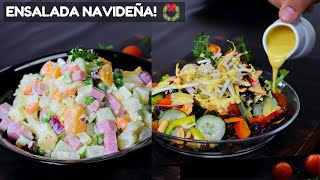 ¡Asi Preparo mi ENSALADA NAVIDEÑAS ESPECIAL  Cocina Facil [upl. by Redmund]