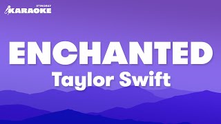 Taylor Swift  Enchanted Karaoke Version [upl. by Eentroc]