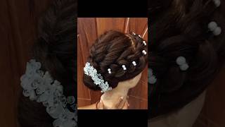 Leaf Bun Hairstyle 👧✨ music salmankhanpoojahegde song bollywood shorts ytshorts hairstyle [upl. by Ecille]