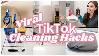 TIKTOK CLEANING HACKS  TESTING VIRAL TIKTOK CLEANING HACKS  CLEANTOK [upl. by Liggett391]