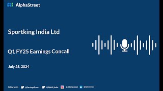 Sportking India Ltd Q1 FY202425 Earnings Conference Call [upl. by Aneekas]