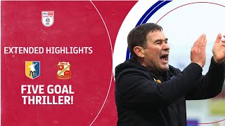 FIVE GOAL THRILLER  Mansfield Town v Swindon Town extended highlights [upl. by Levey771]