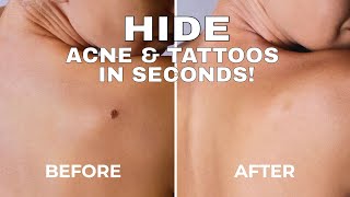 How To Cover Up Tattoos Moles Scars Spots In Only 15 Seconds [upl. by Nirot214]