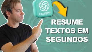 Como Resumir Um Texto no ChatGPT IA Que Resume Textos [upl. by Oicaro279]