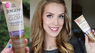 NEW Jergens quotNo Odorquot Self Tanner First Impression Review  LeighAnnSays [upl. by Krid]