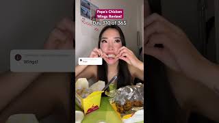 Pepe’s wings review mukbang foodreview [upl. by Clayborn]