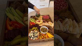 Mezze board 🔥 mezze snackfoodies arabicfood arabfood charcuterieboard [upl. by Tigirb]