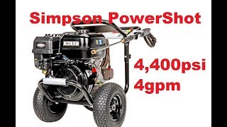 SIMPSON PowerShot 4400PSI 4GPM Pressure Washer  Very Powerful [upl. by Consalve419]