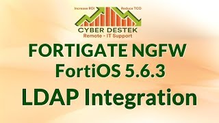 13  Fortigate  FortiOS  563  LDAP Integration [upl. by Gay]