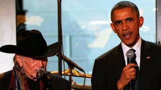 President sings along with Willie Nelson [upl. by Theis]