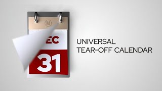 Tearoff Calendar After Effects Templates [upl. by Noreen577]