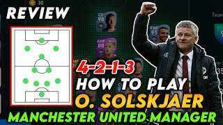 How To Play Ole Solskjaer Manchester United Manager Efootball Pes 2021 Mobile [upl. by Asiek27]