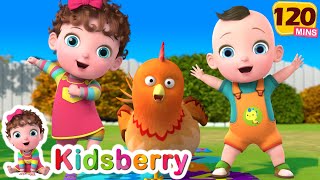 One Two Buckle My Shoe  More Nursery Rhymes amp Baby Songs  Kidsberry [upl. by Otiragram]