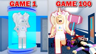 I Played 100 Games of Flee The Facility Roblox [upl. by Ervine]