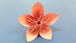 How to make a Kusudama Paper Flower  Easy origami Kusudama for beginners making  DIYPaper Crafts [upl. by Micheline]