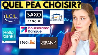 Quel PEA choisir critères et comparatif Boursorama BforBank Bourse Direct [upl. by Kemme]