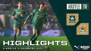 Plymouth Argyle v Coventry City highlights [upl. by Tubb]