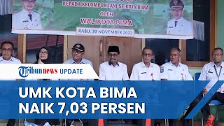 UMK 2023 Kota Bima Naik 703 Persen Jadi Rp 24 Juta Tingkat Inflasi Daerah Jadi Acuan Perhitungan [upl. by Ahseirej]