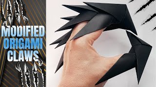 Modified Paper Origami Claws  Halloween Claws [upl. by Boesch]