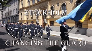 Changing of the Guard at the Royal Palace Stockholm [upl. by Mattox719]