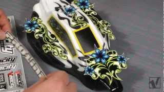 Howto RC Car Body Painting with Stickers  VRC Magazine [upl. by Yffub]