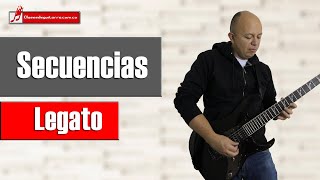 Como hacer ligados en guitarra usando secuencias [upl. by Nagyam485]