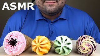 ASMR ICE CREAM CONES Crunchy Waffle Eating Sounds NO TALKING [upl. by Annat846]