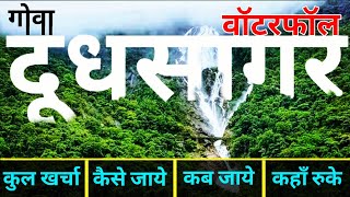 दूधसागर गोवा  Dudhsagar Waterfall Tour Guide  South Goa Dudhsagar  दूधसागर झरना  Goa Tour 2021 [upl. by Lorelie767]