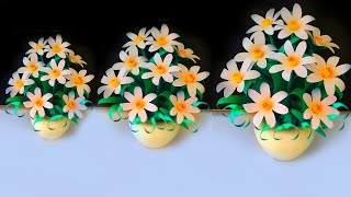 beautiful flower banane ka tarika  cute flowers making  How to make flowers easy [upl. by Hakaber]