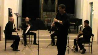 Mercadante CLARINET CONCERTO Luigi Picatto e Stark Quartet [upl. by Suoirtemed419]