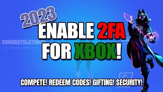 How to Enable 2FA Two Factor Authentication on Xbox  Working 2023  Fortnite [upl. by Ecissej]