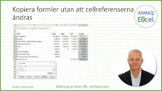 Kopiera formler utan att cellreferenserna ändras [upl. by Naud11]