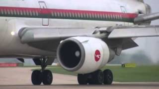 McDonnell Douglas DC10 from Biman Bangladesh at RingwayManchester Intl Airport by Simon Lowe [upl. by Hynes]