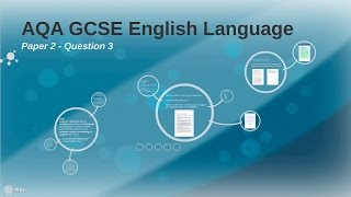 AQA GCSE English Language Paper 2 Question 3 2017 onwards PART 1 [upl. by Eedak637]