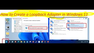 How to create a Microsoft loopback adapter in Windows 11 [upl. by Petracca]