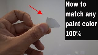 How to match paint color 100 the easy way [upl. by Anayhd]