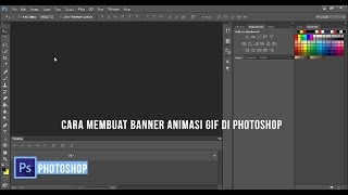 Cara membuat banner animasi gif di photoshop [upl. by Adnirual815]