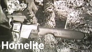 Homelite Chainsaw Commercial [upl. by Dearborn]