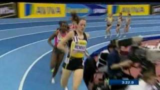 Dibaba wins 2 MILES Aviva Grand Prix Birmingham 2010 [upl. by Nanny271]