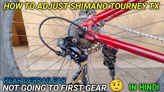 Shimano Tourney Tx Rear Derrailear Adjustment Guide  Smooth your shifting [upl. by Yrek]