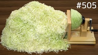 別のスライサーでキャベツの千切り！Cabbage Slicer machine japanese kitchen gadgets [upl. by Danelle]