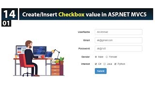 Class 14How to create checkbox in aspnet mvcInsert checkbox value in database in aspnet mvc 2019 [upl. by Lacram]