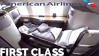 AMERICAN AIRLINES FIRST CLASS REVIEW [upl. by Ymiaj]