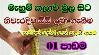 මැහුම් කලාව මුල සිට සරලව  නිවැරදිව මිමි ලබා ගැනීම Mahum kalawa  Sl Art academy  sinhala [upl. by Parthen820]