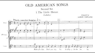 Full Score Copland  Old American Songs complete for voice and orchestra [upl. by Roseline]