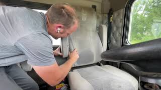 Semi seat armrest removal [upl. by Schoenburg723]