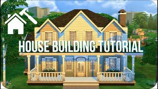 STEP BY STEP HOUSE TUTORIAL  Sims 4 How To Build A House [upl. by Suneya]